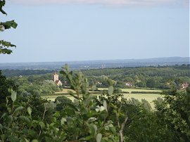 View back to Shipbourne